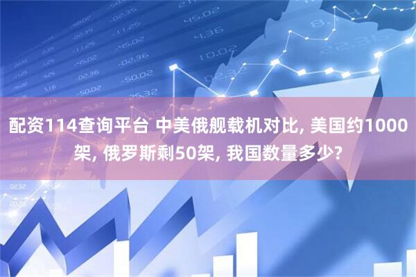 配资114查询平台 中美俄舰载机对比, 美国约1000架, 俄罗斯剩50架, 我国数量多少?